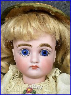Rare 9 Early Kestner 169 LITTLE MISS MUFFET Closed Mouth Antique Doll Bisque