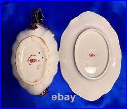 Rare ANTIQUE 1921 ROYAL CROWN DERBY 3973 GRAVY BOAT OnPlate 6 3/4 x 3 x 4 1/2 Rare ANTIQUE 1921 ROYAL CROWN DERBY 3973 GRAVY BOAT OnPlate 6 3/4 x 3 x 4 1/2