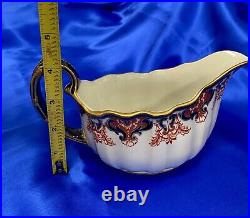Rare ANTIQUE 1921 ROYAL CROWN DERBY 3973 GRAVY BOAT OnPlate 6 3/4 x 3 x 4 1/2 Rare ANTIQUE 1921 ROYAL CROWN DERBY 3973 GRAVY BOAT OnPlate 6 3/4 x 3 x 4 1/2
