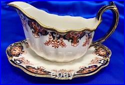 Rare ANTIQUE 1921 ROYAL CROWN DERBY 3973 GRAVY BOAT OnPlate 6 3/4 x 3 x 4 1/2 Rare ANTIQUE 1921 ROYAL CROWN DERBY 3973 GRAVY BOAT OnPlate 6 3/4 x 3 x 4 1/2