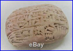 Rare Ancient Near Eastern Clay Tablet With Early Form Of Writing 3000-2000bce