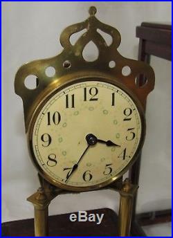 Rare And Early Wooden 400 Day, Torsion, Anniversary Four Glass Clock