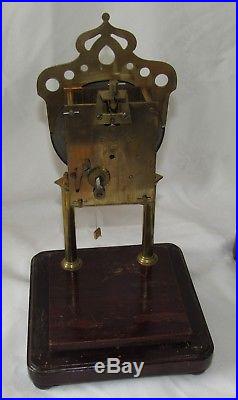 Rare And Early Wooden 400 Day, Torsion, Anniversary Four Glass Clock