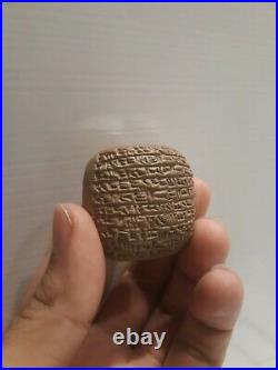 Rare And Wonderful Near Eastern Clay Tablet With Early Form Of Writing