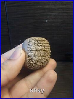 Rare And Wonderful Near Eastern Clay Tablet With Early Form Of Writing