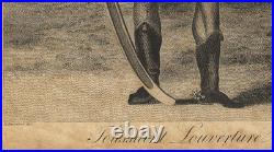 Rare Antique 1805 EngravingToussaint LouvertureHaiti Slave Revoltby J. Barlow