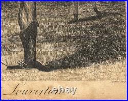 Rare Antique 1805 EngravingToussaint LouvertureHaiti Slave Revoltby J. Barlow