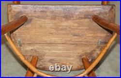 Rare Antique 18th Century Yew & Oak Windsor Armchair Primate Design Stick Back