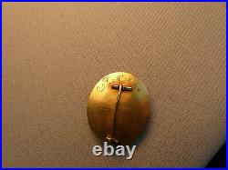 Rare Antique 18th or early 19th C 18K Gold Georgian Woven Hair Mourning Pin