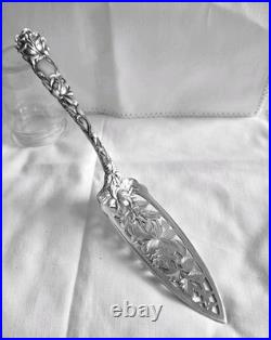 Rare Antique 1903 Alvin Sterling Silver Bridal Rose Jelly/Cake Server 9 1/4