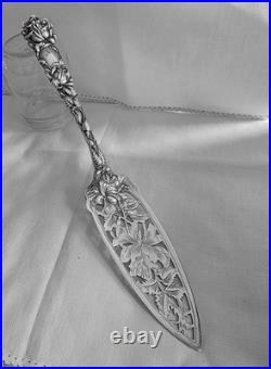 Rare Antique 1903 Alvin Sterling Silver Bridal Rose Jelly/Cake Server 9 1/4