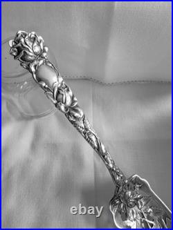 Rare Antique 1903 Alvin Sterling Silver Bridal Rose Jelly/Cake Server 9 1/4