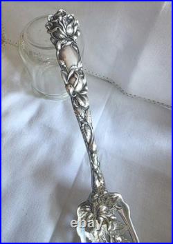 Rare Antique 1903 Alvin Sterling Silver Bridal Rose Jelly/Cake Server 9 1/4