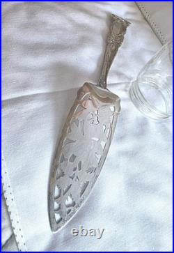 Rare Antique 1903 Alvin Sterling Silver Bridal Rose Jelly/Cake Server 9 1/4