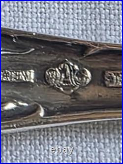 Rare Antique 1903 Alvin Sterling Silver Bridal Rose Jelly/Cake Server 9 1/4