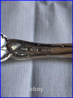 Rare Antique 1903 Alvin Sterling Silver Bridal Rose Jelly/Cake Server 9 1/4