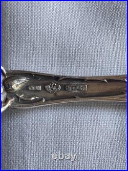Rare Antique 1903 Alvin Sterling Silver Bridal Rose Jelly/Cake Server 9 1/4