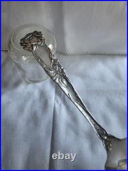 Rare Antique 1903 Alvin Sterling Silver Bridal Rose Jelly/Cake Server 9 1/4 Rare Antique 1903 Alvin Sterling Silver Bridal Rose Jelly/Cake Server 9 1/4
