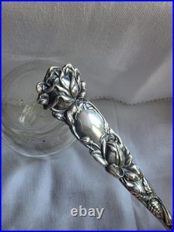 Rare Antique 1903 Alvin Sterling Silver Bridal Rose Jelly/Cake Server 9 1/4
