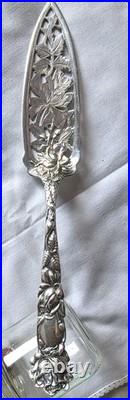 Rare Antique 1903 Alvin Sterling Silver Bridal Rose Jelly/Cake Server 9 1/4