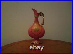 Rare Antique 1915 Royal Crown Derby Porcelain Kedleston Ewer Vase