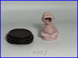Rare Antique 1920's Lucky JOY GERM Figurine On Wooden Stand Rare Antique 1920's Lucky JOY GERM Figurine On Wooden Stand