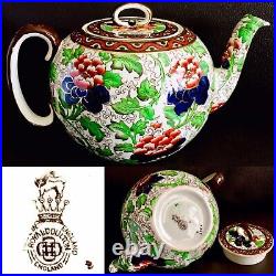 Rare Antique 1920s Royal Doulton Hand Painted Glazed Pottery Teapot (10, 625g)