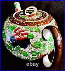 Rare Antique 1920s Royal Doulton Hand Painted Glazed Pottery Teapot (10, 625g)