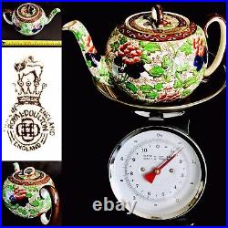 Rare Antique 1920s Royal Doulton Hand Painted Glazed Pottery Teapot (10, 625g)