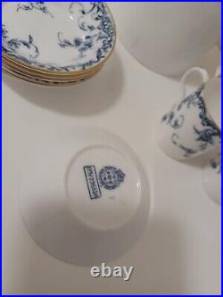 Rare Antique 1930's Blue&White Small Royal Worcester Tea Set For Display