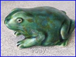 Rare Antique 1930s George Clews Chameleon Glaze Figure Frog / Toad Rare Antique 1930s George Clews Chameleon Glaze Figure Frog / Toad