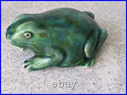 Rare Antique 1930s George Clews Chameleon Glaze Figure Frog / Toad Rare Antique 1930s George Clews Chameleon Glaze Figure Frog / Toad
