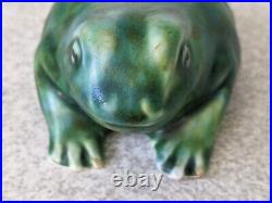 Rare Antique 1930s George Clews Chameleon Glaze Figure Frog / Toad Rare Antique 1930s George Clews Chameleon Glaze Figure Frog / Toad