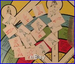 Rare Antique 1938 Home Run with Bases Loaded Baseball Board Game Early 1930s Old