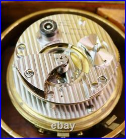 Rare Antique 2 Day Hamilton Golden Oak Boxed Single Fusee Marine Chronometer