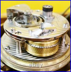 Rare Antique 2 Day Hamilton Golden Oak Boxed Single Fusee Marine Chronometer