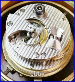 Rare Antique 2 Day Hamilton Golden Oak Boxed Single Fusee Marine Chronometer