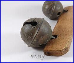 Rare Antique #4 Brass Petal Sleigh Bells J. S Joseph Shipman? Petals Early 19th