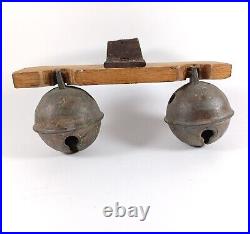 Rare Antique #4 Brass Petal Sleigh Bells J. S Joseph Shipman? Petals Early 19th