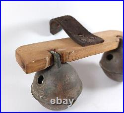 Rare Antique #4 Brass Petal Sleigh Bells J. S Joseph Shipman? Petals Early 19th