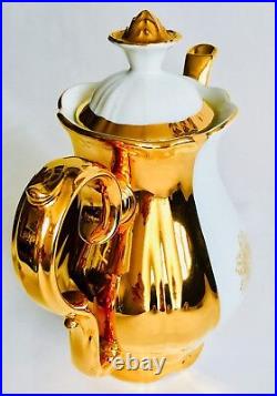 Rare Antique Art Deco 1920s Czech Epiag 24ct Gold Plated & Handcrafted Teapot