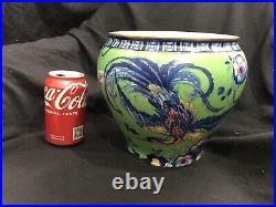 Rare Antique Art Deco Thomas Forester & Son English Pottery Phoenix Ware Vase