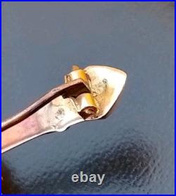 Rare Antique Axe 15ct Yellow Gold Early Australian Milk Opal Old Bar Brooch Pin