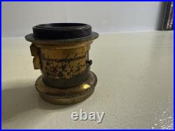 Rare Antique Brass Lens Voigtländer Universal-Aplanat & GOERZ Berlin 1359 Early