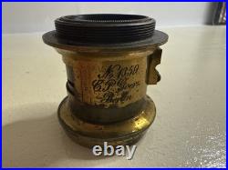 Rare Antique Brass Lens Voigtländer Universal-Aplanat & GOERZ Berlin 1359 Early