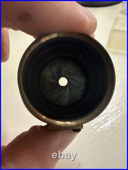Rare Antique Brass Lens Voigtländer Universal-Aplanat & GOERZ Berlin 1359 Early