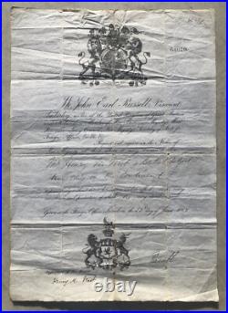 Rare Antique British Travel Permits 1863 & 1869 Documents/Early Passports