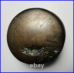 Rare Antique Bronze Mortar and Pestle Crude Odd Casting 5 Heavy 5 Ibs