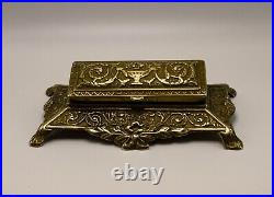 Rare Antique Bronze Stamp Box, Early 19 Century, Made in France. Solid Bronze