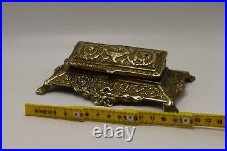 Rare Antique Bronze Stamp Box, Early 19 Century, Made in France. Solid Bronze